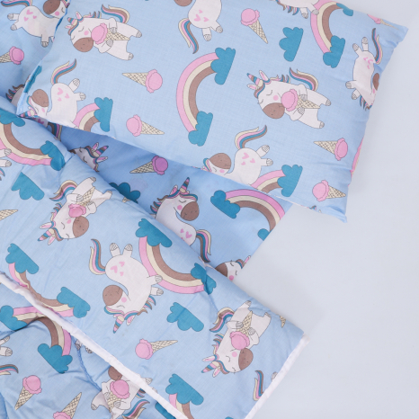 Комплект постільної білизни в ліжечко (з ковдрою та подушкою) №9009