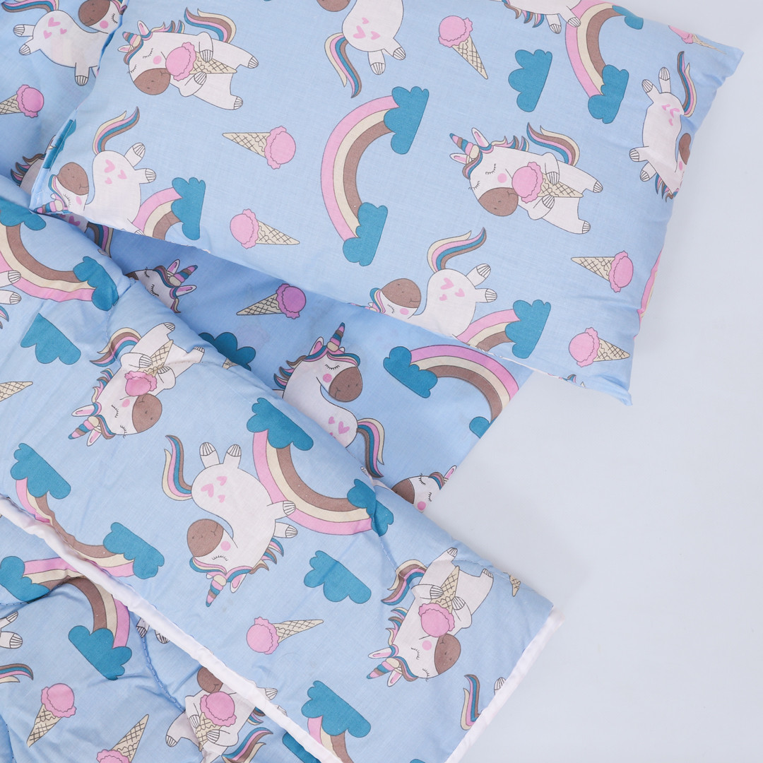 Комплект постільної білизни в ліжечко (з ковдрою та подушкою) №9009