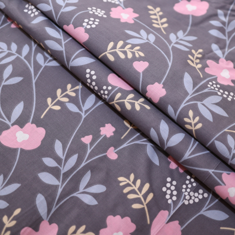 Ткань для постельного белья Бязь "Gold" Lux "Счастливый Цветок " GL1567 (A+B) - (50м+50м)