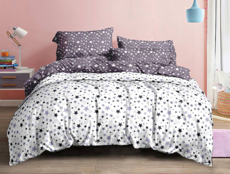 Полуторний набір постільної білизни 150*220 з Фланелі №952832AB Черешенка™