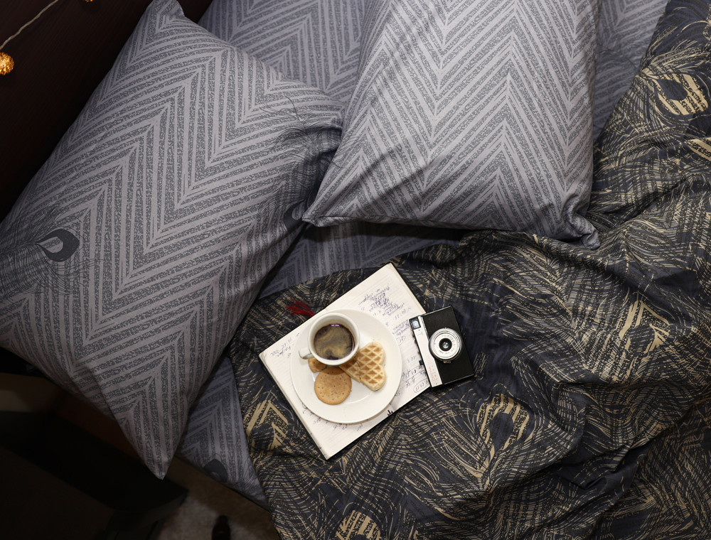 Полуторный набор постельного белья 150*220 из Бязи "Gold" №151310AB Черешенка™