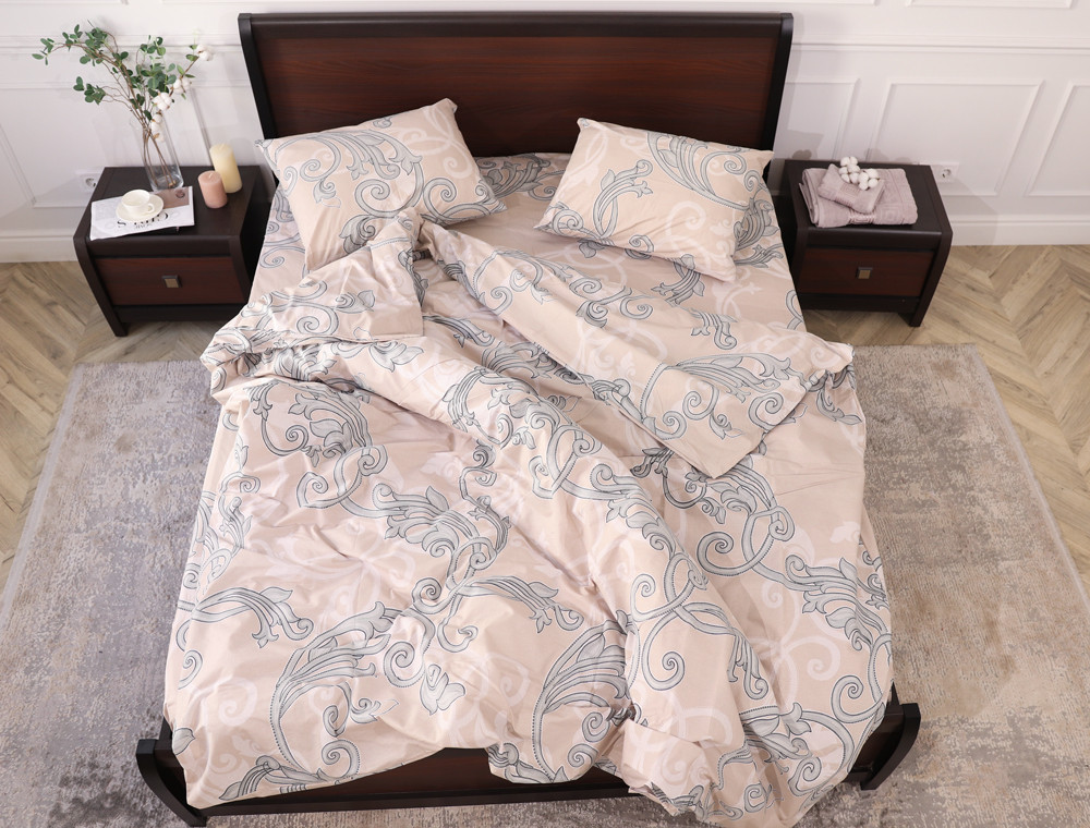 Семейный набор хлопкового постельного белья из Бязи "Gold" №157135 Черешенка™