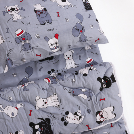 Комплект постельного белья в кроватку (с одеялом и подушкой) №9010