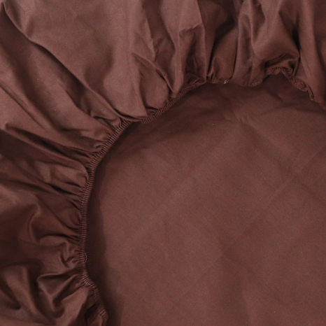 Простынь на резинке (180*200*25) коричневого цвета №665513