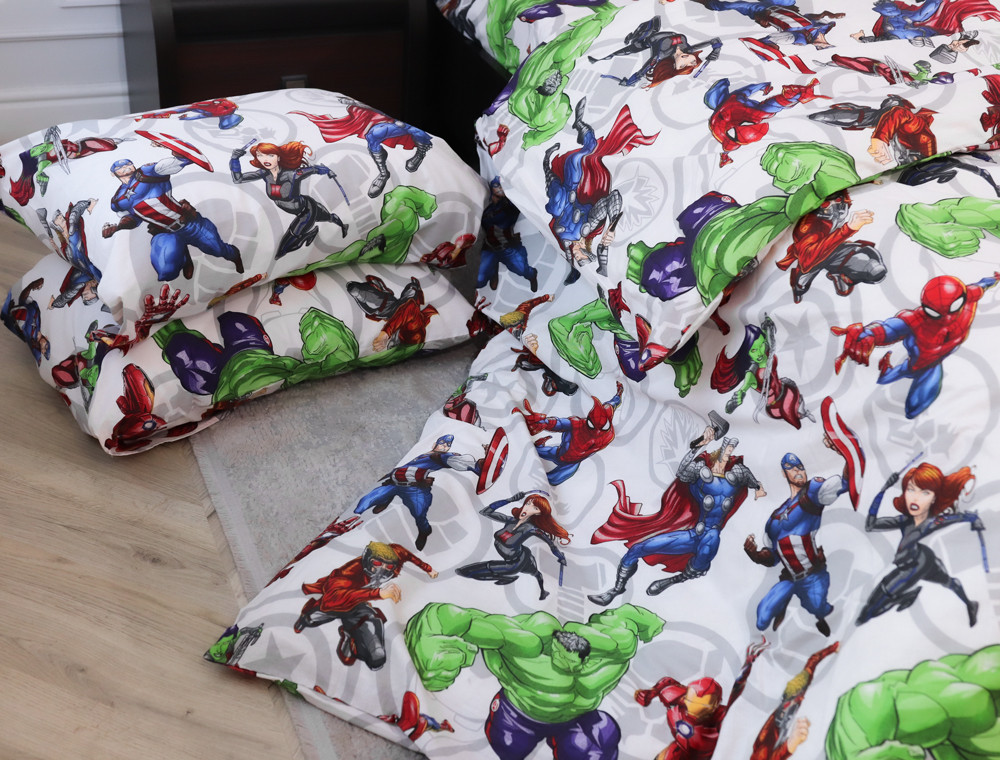 Полуторний набір постільної білизни 150*220 із Бязі "Gold" №168280 Черешенька™