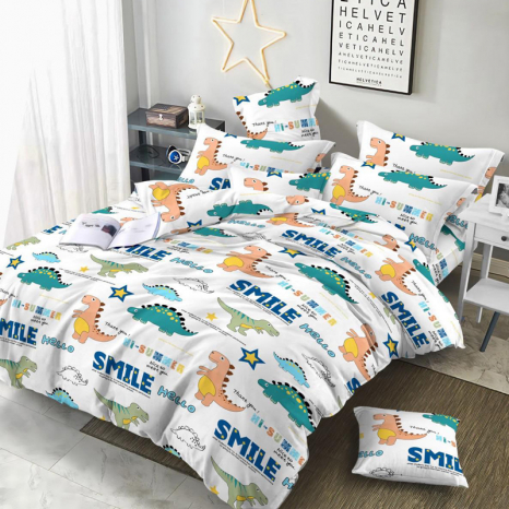 Ткань для постельного белья Бязь "Gold" Lux детская GLB300blue