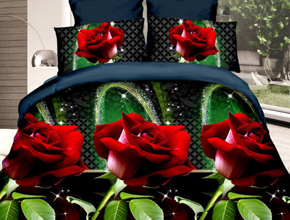 Євро набір постільної білизни 200*220 із полікотону №202016 Черешенька™