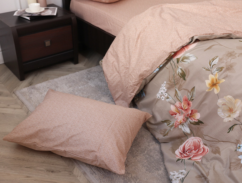 Евро макси набор постельного белья 200*220 из Сатина №44273AB Черешенка™