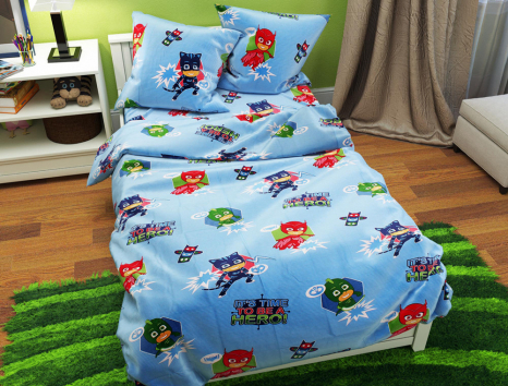 Полуторний набір постільної білизни 150*220 із Бязі "Gold" №164207 Черешенка™