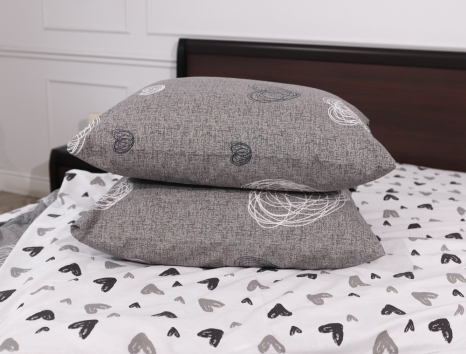 Полуторний набір постільної білизни 150*220 із Бязі "Gold" №158406AB Черешенька™