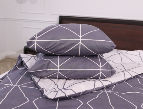 Полуторний набір постільної білизни 150*220 із Бязі "Gold" №15867AB Черешенька™