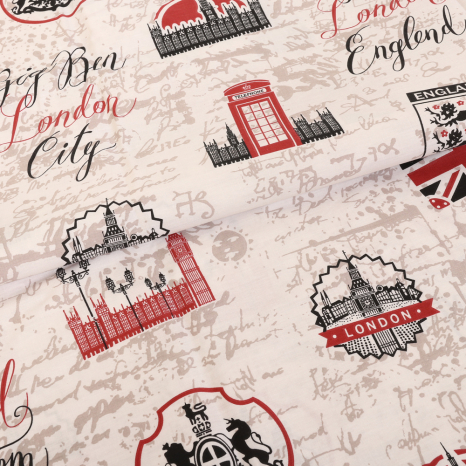 Ткань для постельного белья Сатин S-034 (A+B) - (60м+60м)