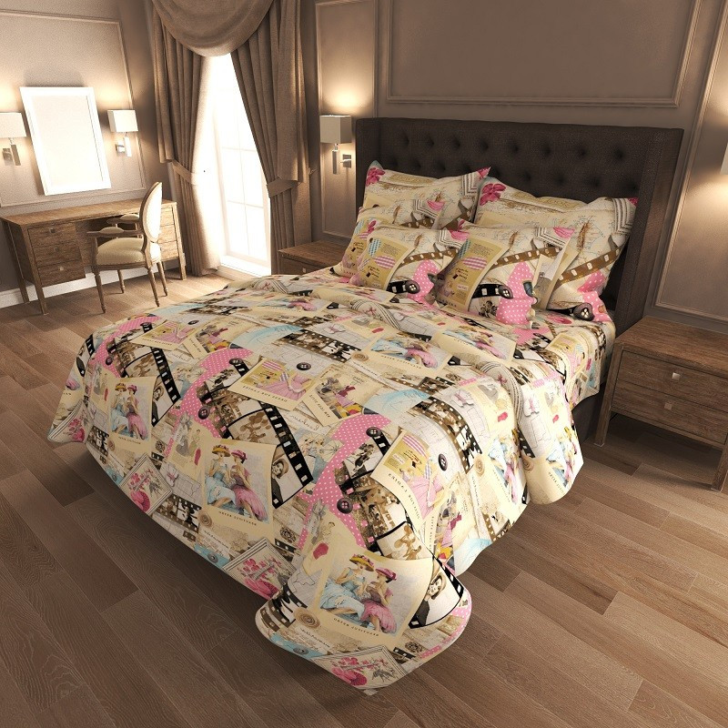 Ткань для постельного белья Бязь "Gold" Lux GL7370