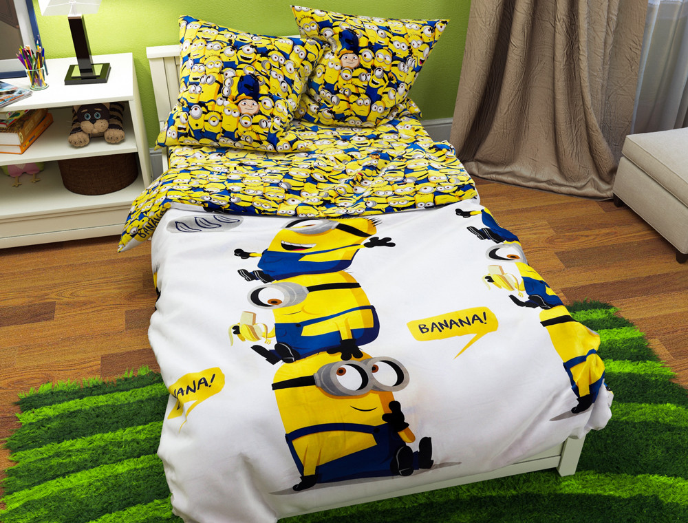 Ткань для постельного белья Бязь "Gold" Lux детская GLB282 (A+B) - (50м+50м)