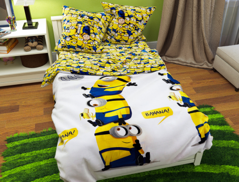 Ткань для постельного белья Бязь "Gold" Lux детская GLB282 (A+B) - (50м+50м)