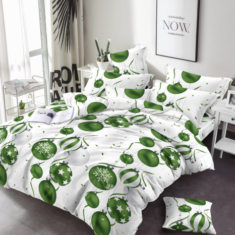 Тканина для постільної білизни Бязь "Gold" Lux GL1813green