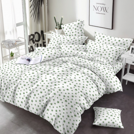 Ткань для постельного белья Бязь "Gold" Lux GL3400green