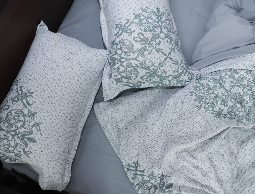 Євро-максі набір постільної білизни 200*230 із Трикотажу (В'язка) №500-05 Черешенка™