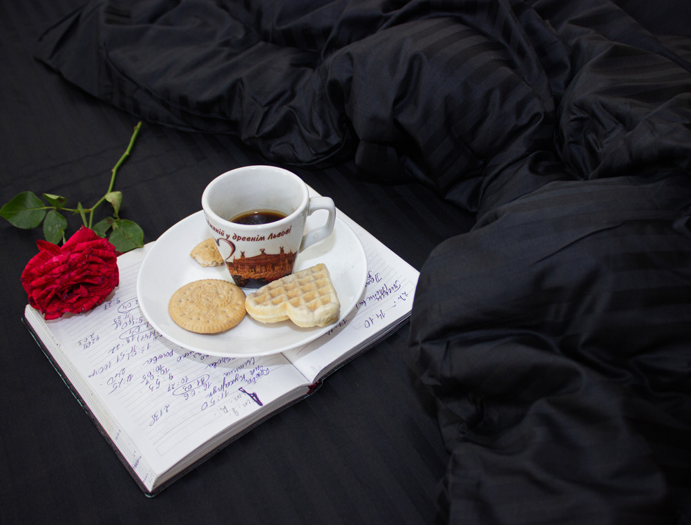 Сімейний набір постільної білизни зі Страйп Сатину №50111 Черешенка™