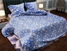 Ткань для постельного белья Бязь "Gold" Lux "Звезды (мелкий, голубой)" GL2060