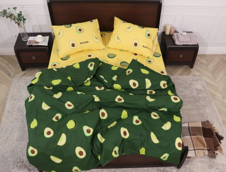 Сімейний набір постільної білизни із Бязі "Gold" №151328AB Черешенка™