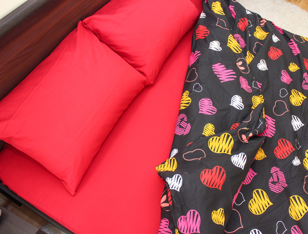 Сімейний набір постільної білизни із Бязі "Gold" №154219AB Черешенка™