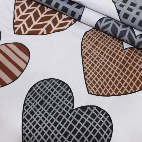 Ткань для постельного белья Бязь "Gold" Lux "Выбери меня" GL1615 (A+B) - (50м+50м)