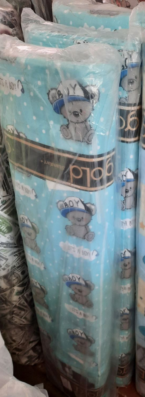 Ткань для постельного белья Бязь "Gold" Lux детская GLB2044blue