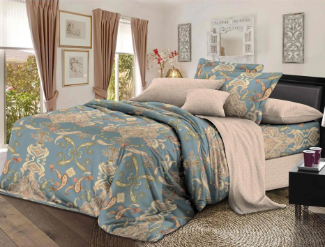 Тканина для постільної білизни Сатин S28-1 (A+B) - (60м+60м)