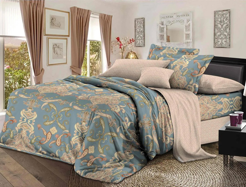 Тканина для постільної білизни Сатин S28-1 (A+B) - (60м+60м)