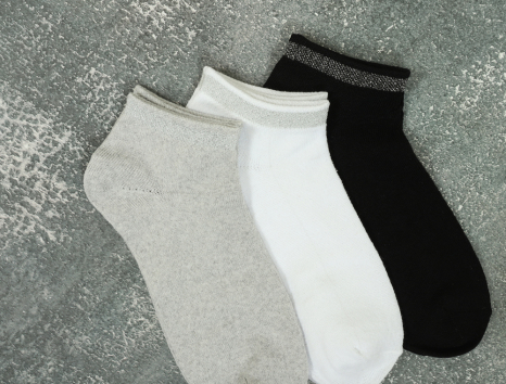 Жіночі шкарпетки Luxe Sport Line короткі з люрексом (36-40) №SL4013