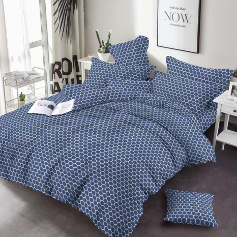 Ткань для постельного белья Бязь "Gold" Lux GL3463blue