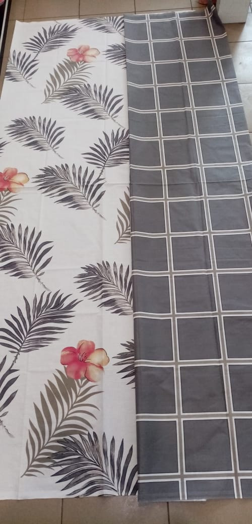 Тканина для постільної білизни Бязь "Gold" Lux "Пальмовий клуб" GL1670 (A+B) - (50м+50м)