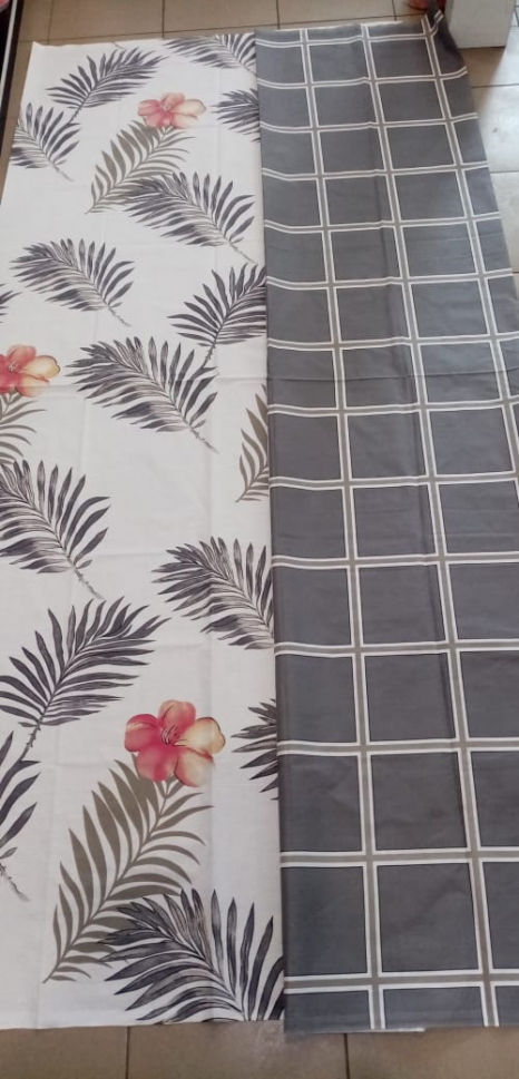 Тканина для постільної білизни Бязь "Gold" Lux "Пальмовий клуб" GL1670 (A+B) - (50м+50м)