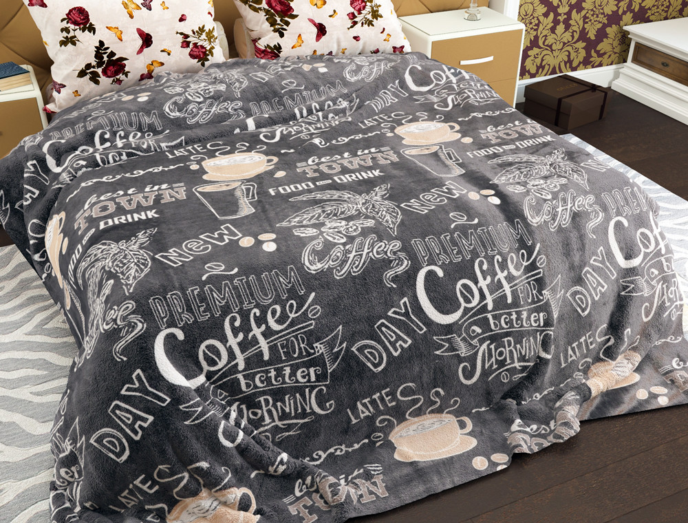 Двоспальний флісовий плед №33371