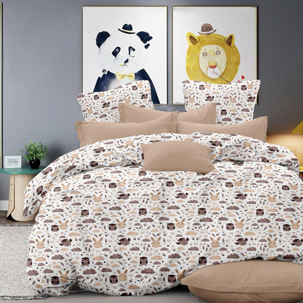 Ткань для постельного белья Бязь "Gold" Lux детская GL16690brown