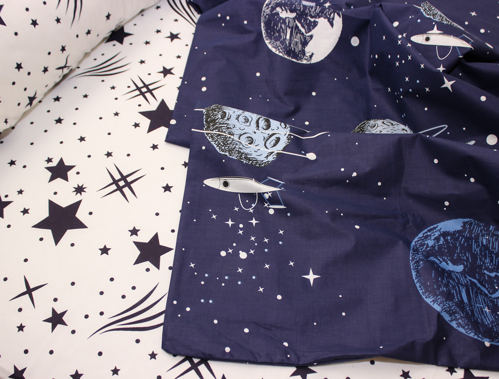 Полуторний набір постільної білизни 150*220 із Ранфорсу №182207AB Черешенка™