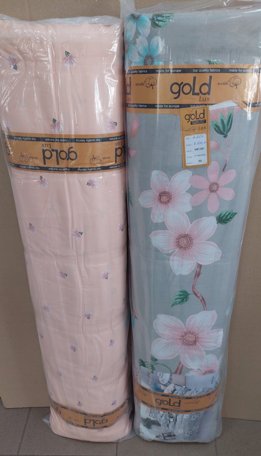 Ткань для постельного белья Бязь "Gold" Lux GL1901 (A+B) - (50м+50м)