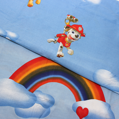 Ткань для постельного белья Бязь "Gold" Lux детская "Щенячий патруль: вперед!" GLB192