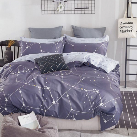 Ткань для постельного белья Бязь "Gold" Lux "Созвездие" GL1287 (A+B) - (50м+50м)