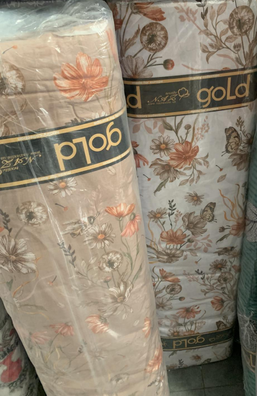 Тканина для постільної білизни Бязь "Gold" Lux GL8167beige