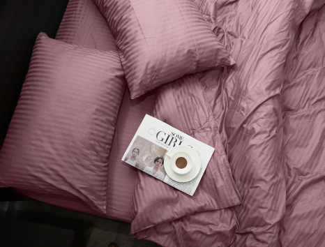 Евро макси набор постельного белья 200*220 из Страйп Сатина №541610