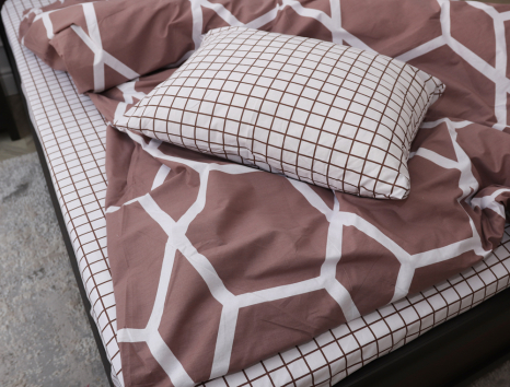 Семейный набор хлопкового постельного белья из Бязи "Gold" №157897AB Черешенка™