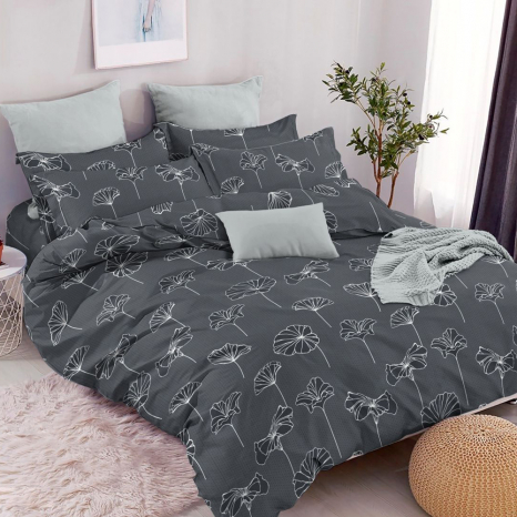 Ткань для постельного белья Бязь "Gold" Lux GL6014grey