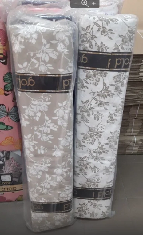 Ткань для постельного белья Бязь "Gold" Lux "Мелкий цветочный принт" GL1369 (A+B) - (50м+50м)