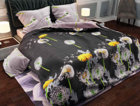 Двоспальний набір постільної білизни 180*220 із Бязі "Gold" №153065AB Черешенка™