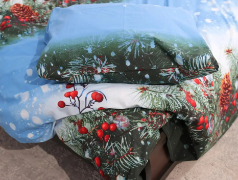 Сімейний набір постільної білизни із Бязі "Gold" №157566 Черешенка™