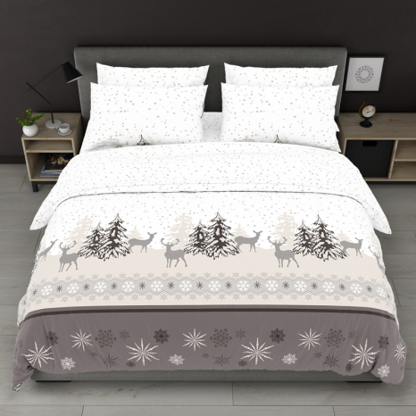 Ткань для постельного белья Бязь "Gold" Lux GL7973grey