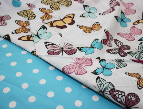 Євро-максі набір постільної білизни 200*220 із Бязі "Gold" №157453AB Черешенка™