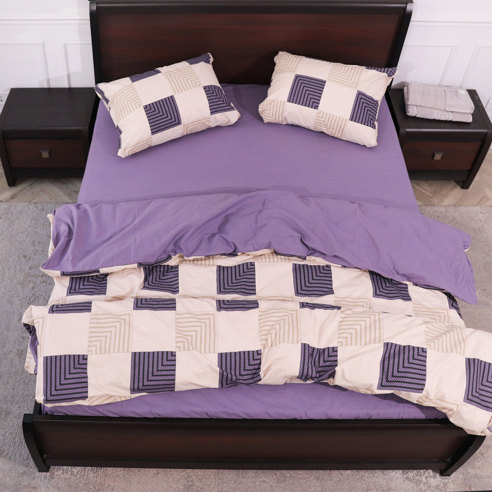 Полуторний набір постільної білизни 150*220 із Бязі "Gold" №151052AB Черешенка™